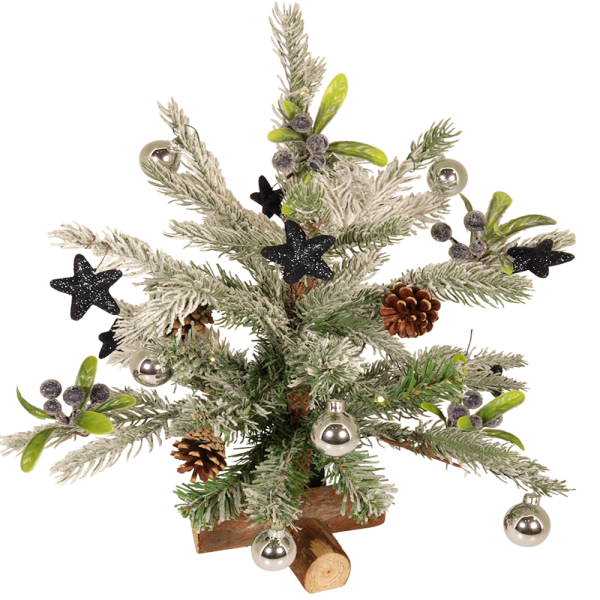 Kunstkerstboom met LED en versiering