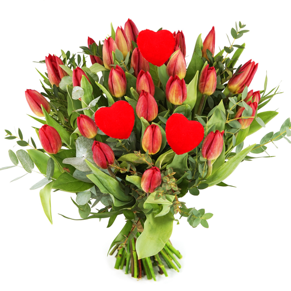 Valentijn tulpen bezorgen