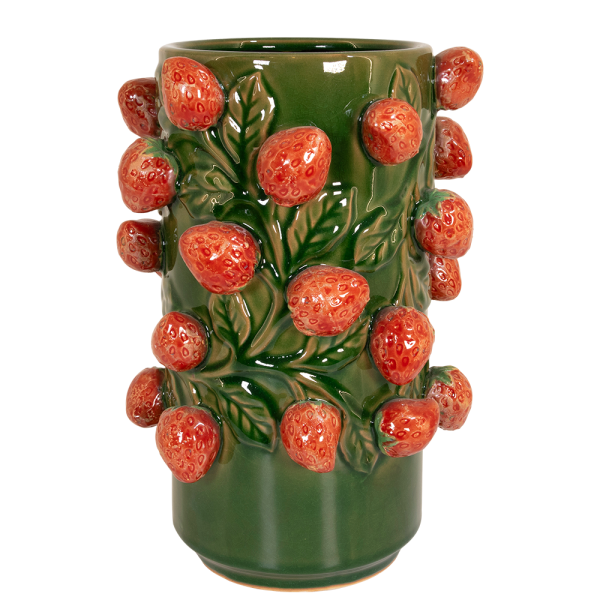 Keramiek Aardbeien vaas